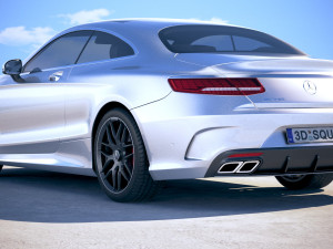 Mercedes-Benz S63 AMG Coupe 2018 Modelo 3D