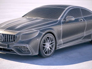 Mercedes-Benz S63 AMG Coupe 2018 3D Model