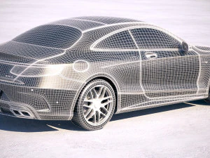 Mercedes-Benz S63 AMG Coupe 2018 3D Model