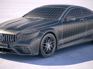 Mercedes-Benz S63 AMG Coupe 2018 3D Model