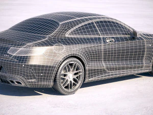 Mercedes-Benz S63 AMG Coupe 2018 3D Model