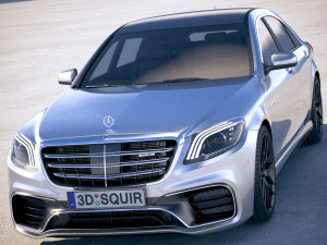 Mercedes-Benz S63 AMG 2018 3D Model