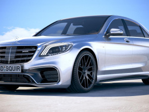 Mercedes-Benz S63 AMG 2018 3D Model