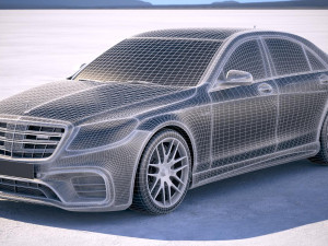 Mercedes-Benz S63 AMG 2018 3D Model
