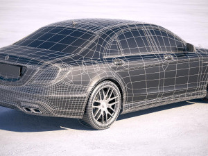 Mercedes-Benz S63 AMG 2018 3D Model