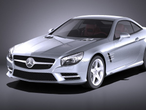 Mercedes-Benz sl 2015 vray 3D Model