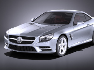 Mercedes-Benz SL 2015 vray 3D Model