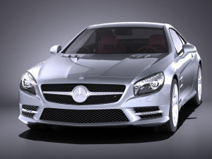 Mercedes-Benz SL 2015 vray 3D मॉडल