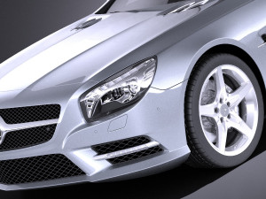 Mercedes-Benz SL 2015 vray 3D मॉडल
