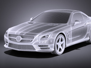 Mercedes-Benz SL 2015 vray 3D मॉडल