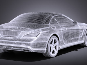 Mercedes-Benz SL 2015 vray 3D मॉडल