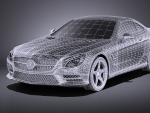 Mercedes-Benz SL 2015 vray 3D मॉडल