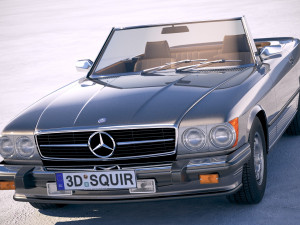 Mercedes-Benz SL USA R107 1981 3D 模型