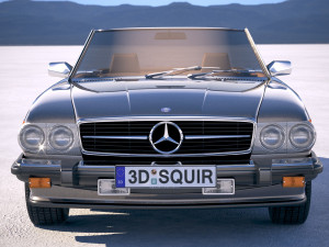 Mercedes-Benz SL USA R107 1981 3D 模型