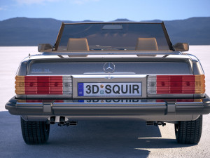 Mercedes-Benz SL USA R107 1981 3D 模型