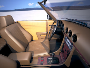 Mercedes-Benz SL USA R107 1981 3D 模型