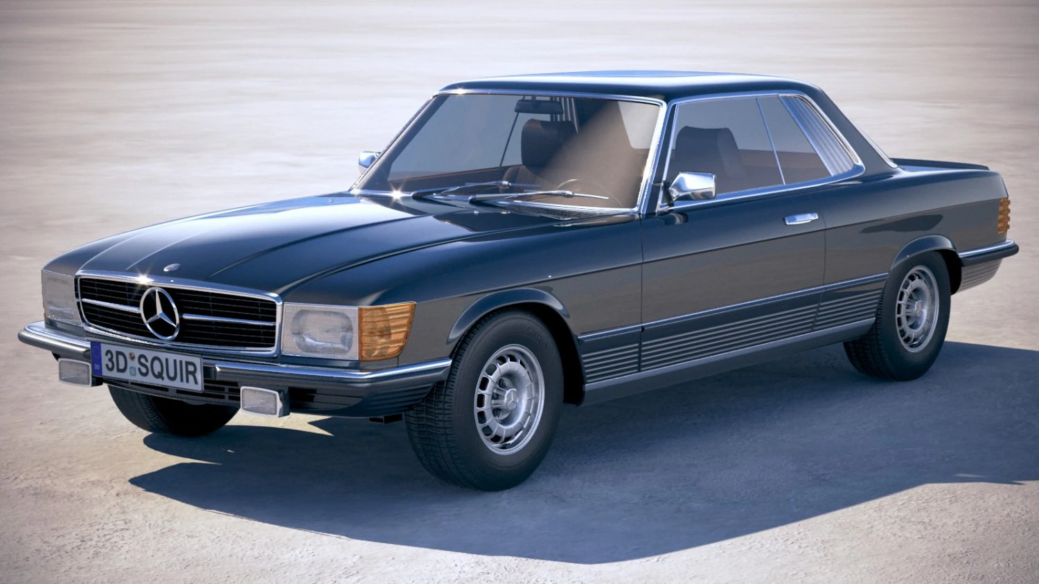 Mercedes-Benz SLC C107 1981 3D Model .c4d .max .obj .3ds .fbx .stl .blend 