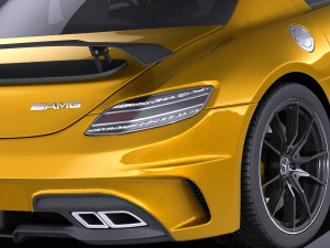 Mercedes-Benz SLS AMG Black 2015 vray 3D Model