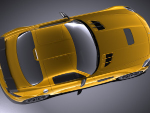 Mercedes-Benz SLS AMG Black 2015 vray 3D Model