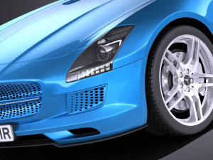 Mercedes-Benz SLS AMG Coupe Electric Drive 2015 vray 3D Model