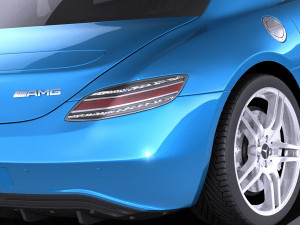 Mercedes-Benz SLS AMG Coupe Electric Drive 2015 vray 3D Model