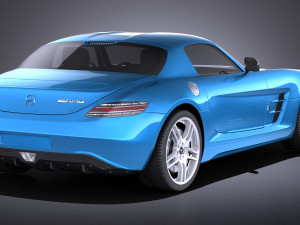 Mercedes-Benz SLS AMG Coupe Electric Drive 2015 vray 3D Model
