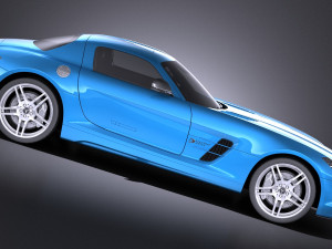 Mercedes-Benz SLS AMG Coupe Electric Drive 2015 vray 3D Model