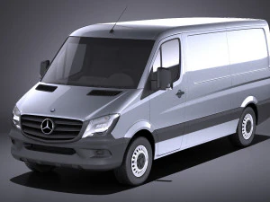 Mercedes-Benz Sprinter Short Low 2017 vray Modèle 3D