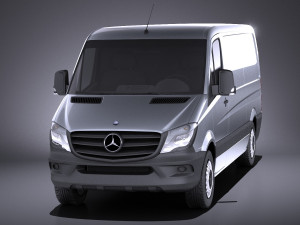 Mercedes-Benz Sprinter Short Low 2017 vray Modèle 3D
