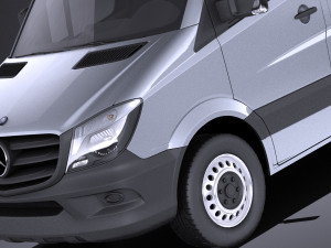 Mercedes-Benz Sprinter Short Low 2017 vray Modèle 3D