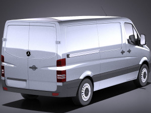 Mercedes-Benz Sprinter Short Low 2017 vray Modèle 3D
