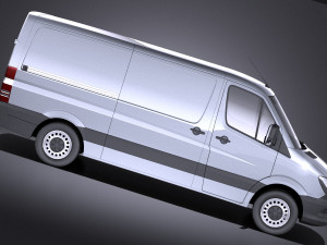 Mercedes-Benz Sprinter Short Low 2017 vray Modèle 3D