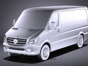 Mercedes-Benz Sprinter Short Low 2017 vray Modèle 3D