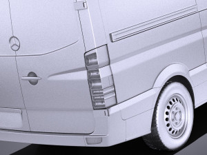 Mercedes-Benz Sprinter Short Low 2017 vray Modèle 3D