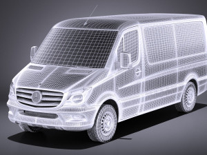 Mercedes-Benz Sprinter Short Low 2017 vray Modèle 3D