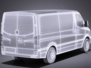 Mercedes-Benz Sprinter Short Low 2017 vray Modèle 3D