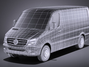 Mercedes-Benz Sprinter Short Low 2017 vray Modèle 3D