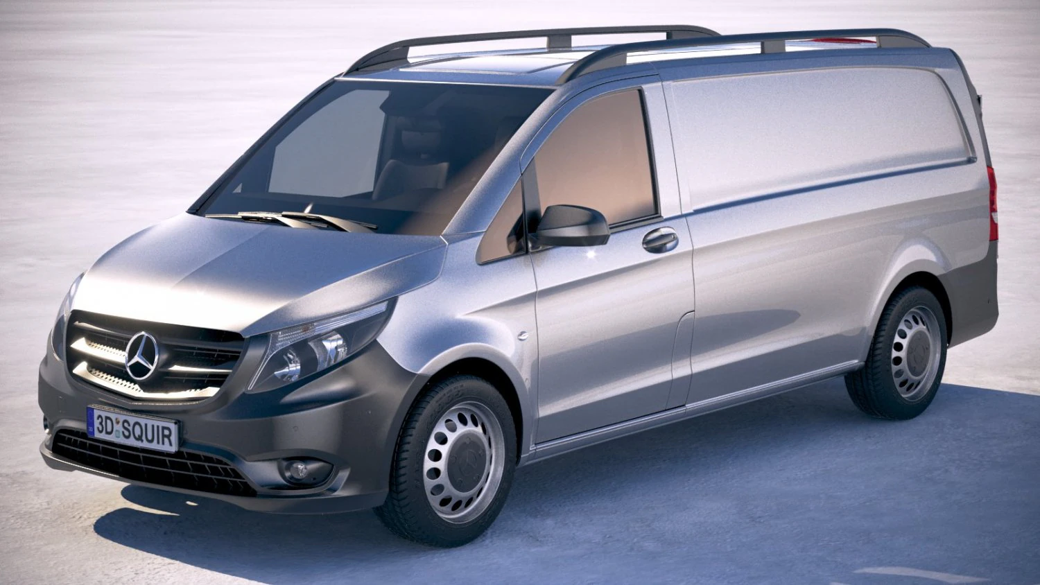 Mercedes-Benz Vito Long 2018 3D Model .c4d .max .obj .3ds .fbx .stl .blend 