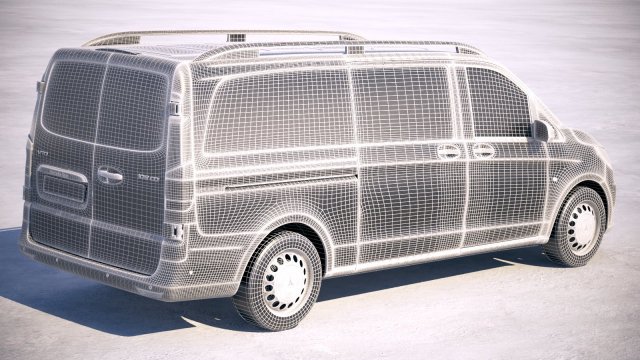 Mercedes-Benz vito long 2018 3D Model in Van and Minivan 3DExport