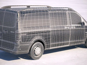 Mercedes-Benz Vito Long 2018 3D Model