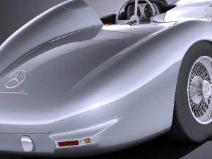 Mercedes-Benz 300 SLR 1955 Spider vray 3D Model