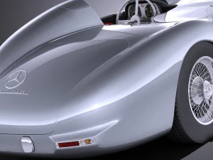 Mercedes-Benz 300 SLR 1955 Spider vray 3D Model