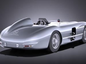 Mercedes-Benz 300 SLR 1955 Spider vray 3D Model
