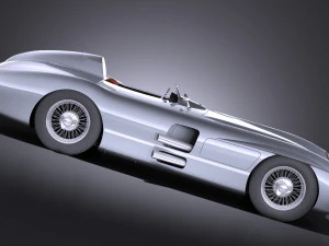 Mercedes-Benz 300 SLR 1955 Spider vray 3D Model