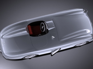 Mercedes-Benz 300 SLR 1955 Spider vray 3D Model