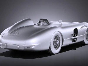 Mercedes-Benz 300 SLR 1955 Spider vray 3D Model