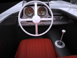 Mercedes-Benz 300 SLR 1955 Spider vray 3D Model