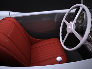 Mercedes-Benz 300 SLR 1955 Spider vray 3D Model