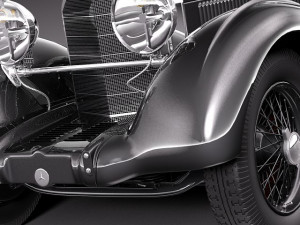 Mercedes-Benz 710 SSK Trossi Roadster 1930 3D Model
