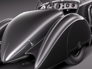 Mercedes-Benz 710 SSK Trossi Roadster 1930 3D Model